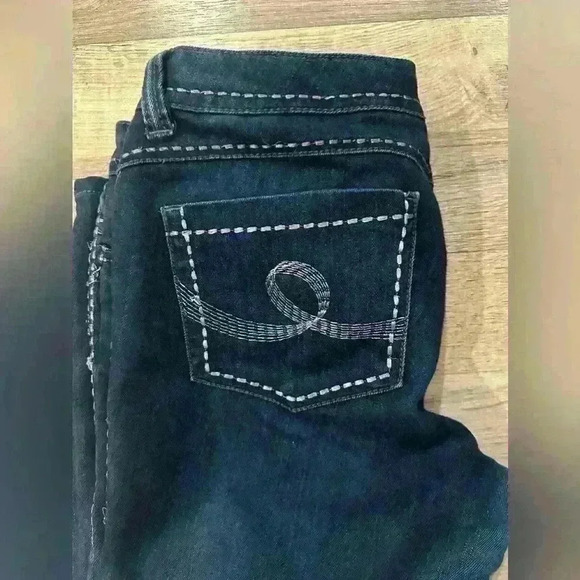 NWOT Seven7 Jeans Womens 4 Boot Cut Rocker Slim Low Rise Dark Wash Stretch Denim - Picture 3 of 11